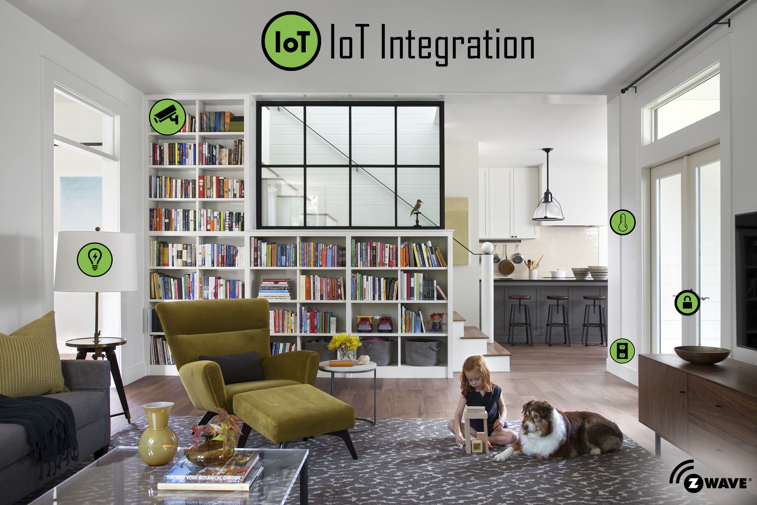 Smart Home Icon Graphic